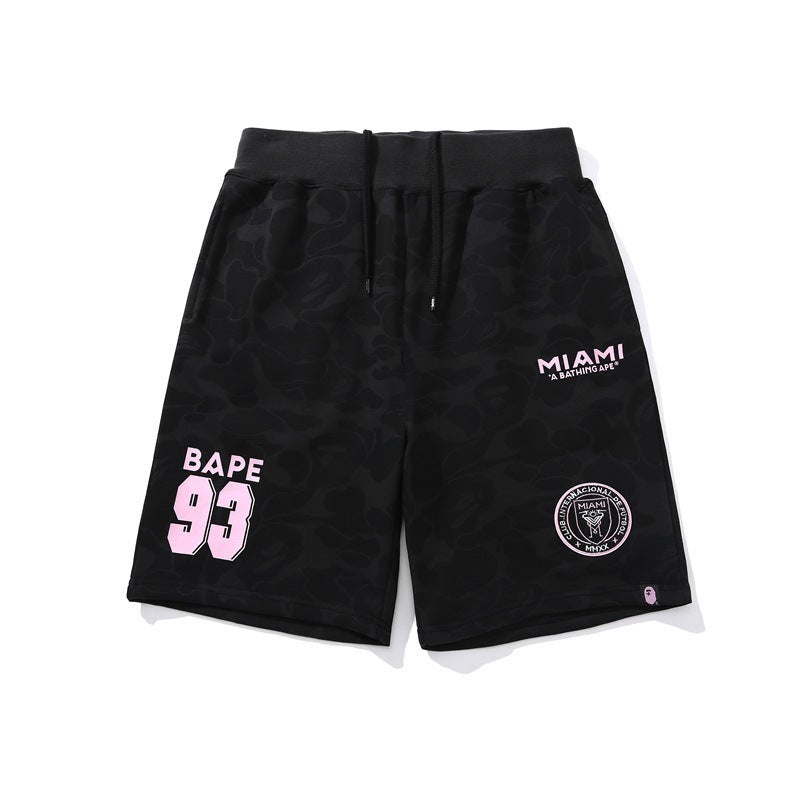 MIAMI BAPE BLACK SHORTS