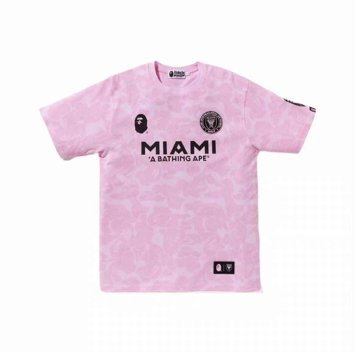 MIAMI BAPE PINK SHIRT