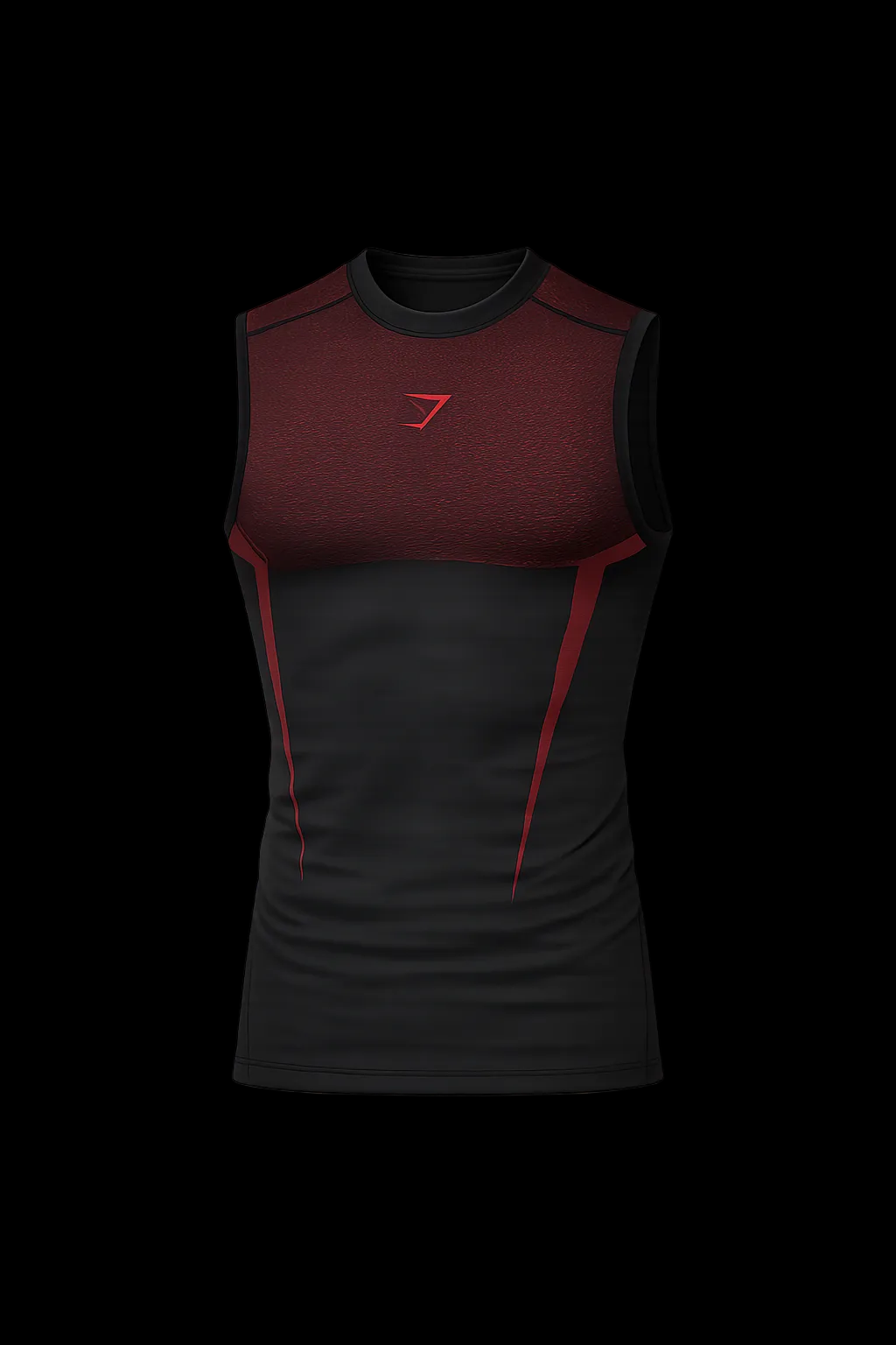Gymshark Apex Seamless Sleeveless Tank black and red