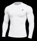 Compression Long Sleeve Top white