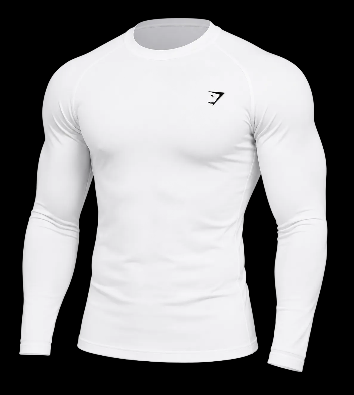 Compression Long Sleeve Top white