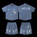 Trapstar Denim Shirt + Jorts Set